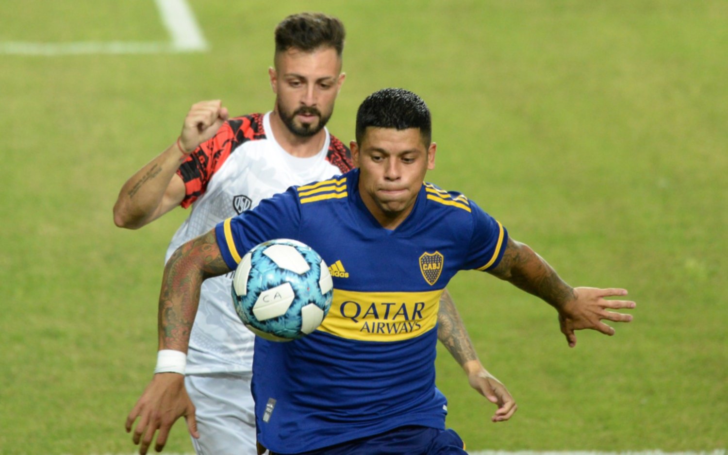 Marcos Rojo, titular por primera vez en Boca: flojo rendimiento y llamativos silbidos cuando se fue reemplazado