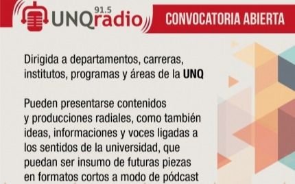 Convocatoria para participar de la "UNQ Radio FM 91.5"