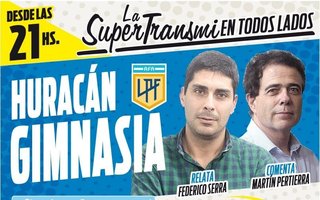 En vivo.- La SuperTransmi de La Redonda: Huracán - Gimnasia