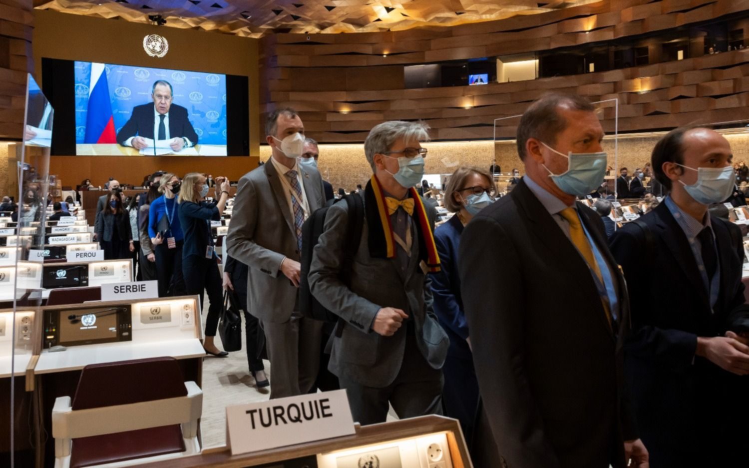 Lo dejaron solo: delegaciones abandonaron la sala cuando habló el canciller ruso en la ONU
