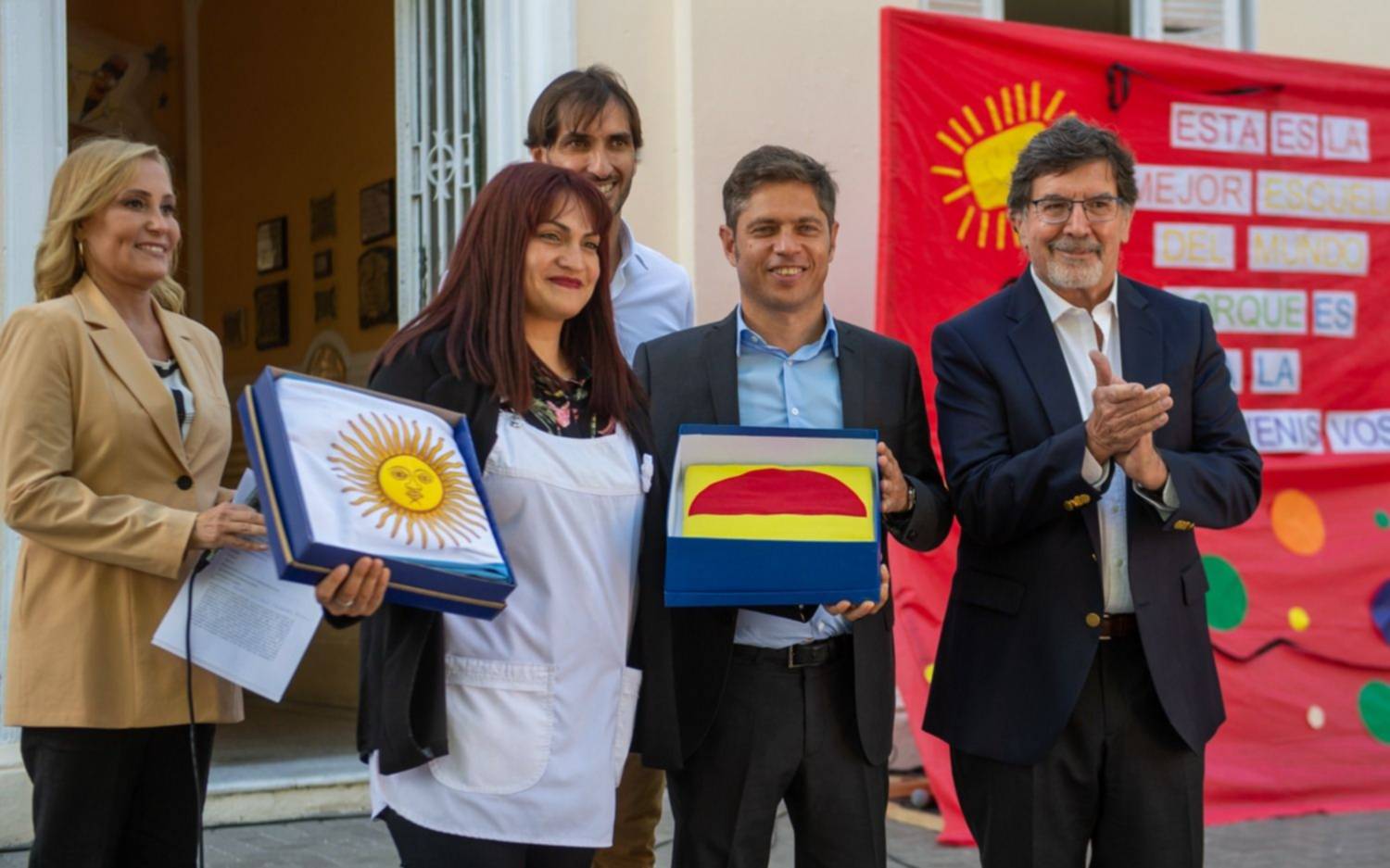 En Punta Indio, Kicillof le dio el puntapié inicial a las clases