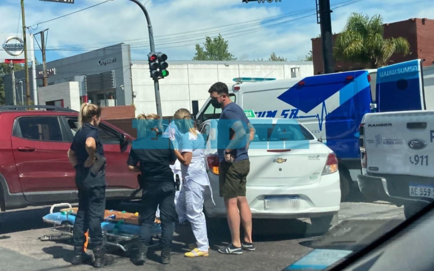 Demoras en Camino Centenario por un accidente
