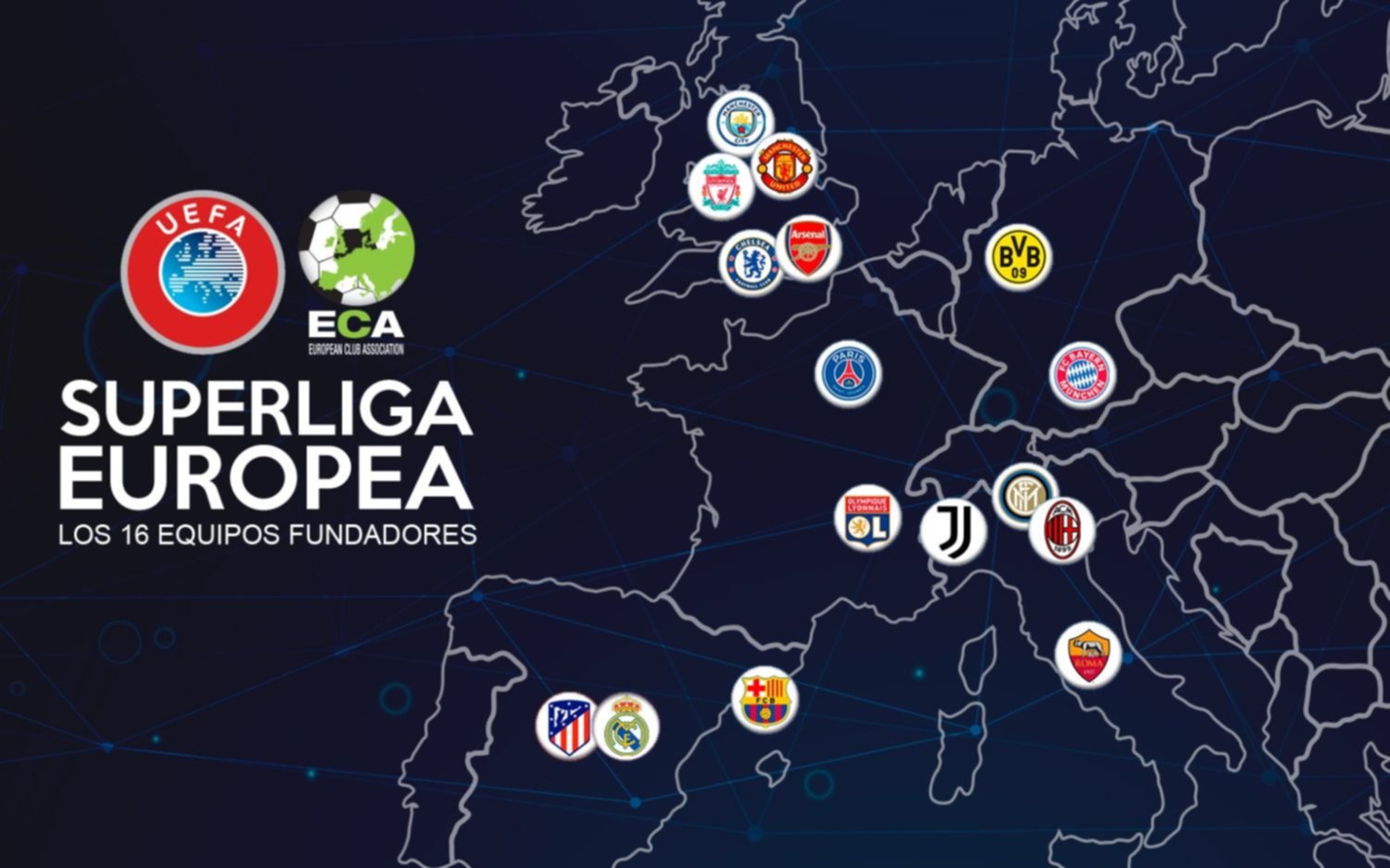 Movida polémica: Tres poderosos clubes quieren lanzar la Superliga Europea