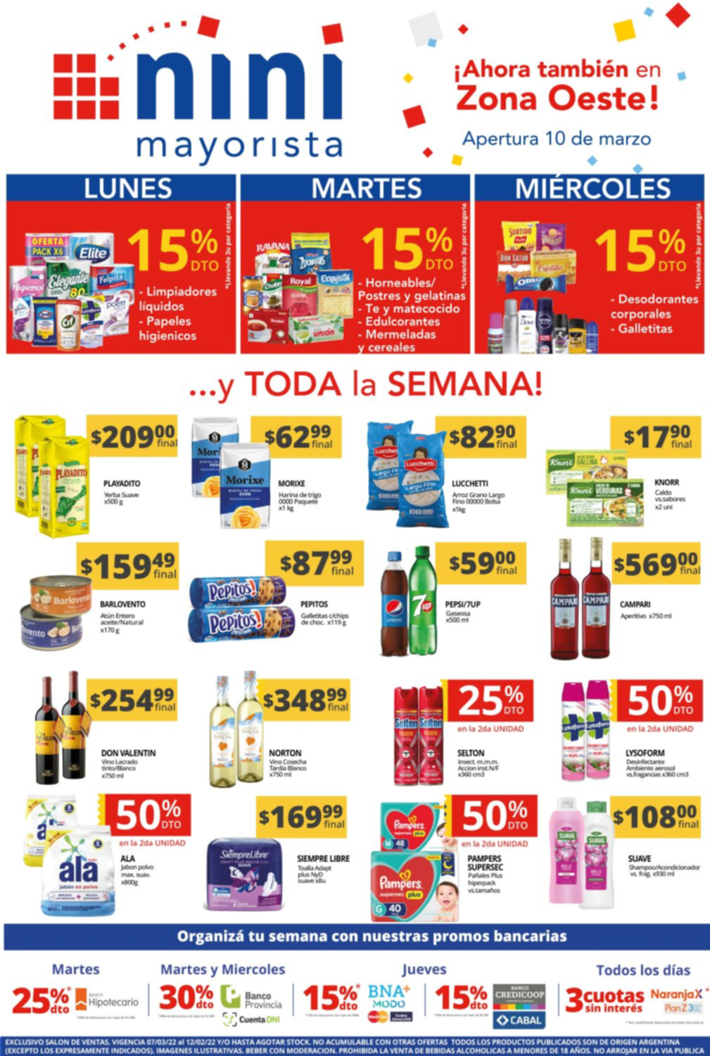 Elegí comprar al mejor precio mayorista y con descuento de hasta 15%