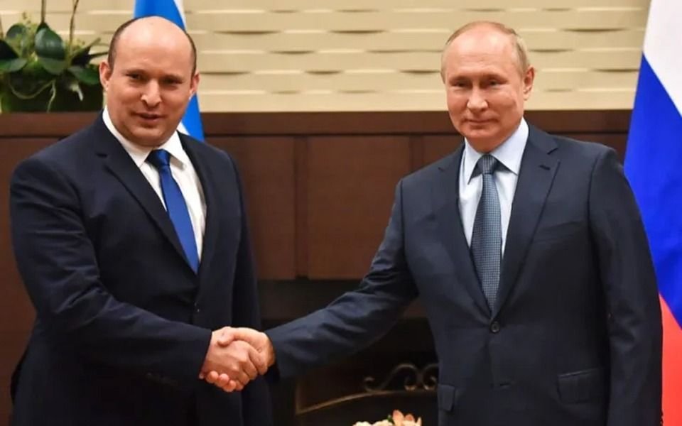 El primer ministro israelí se reunió con Putin para hablar de Ucrania