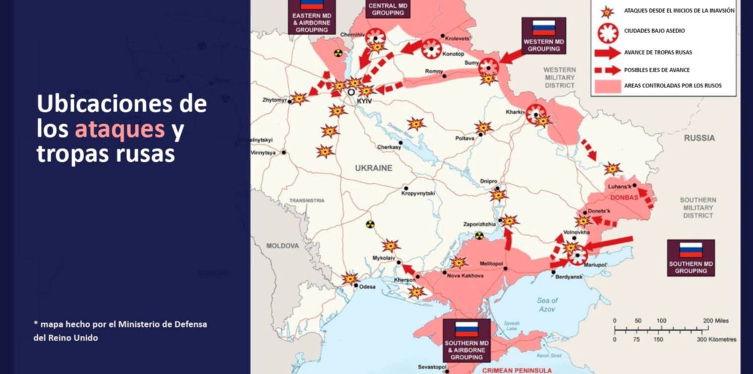 El mapa de la guerra: los ataques de Rusia, las zonas que controla y la resistencia de Ucrania