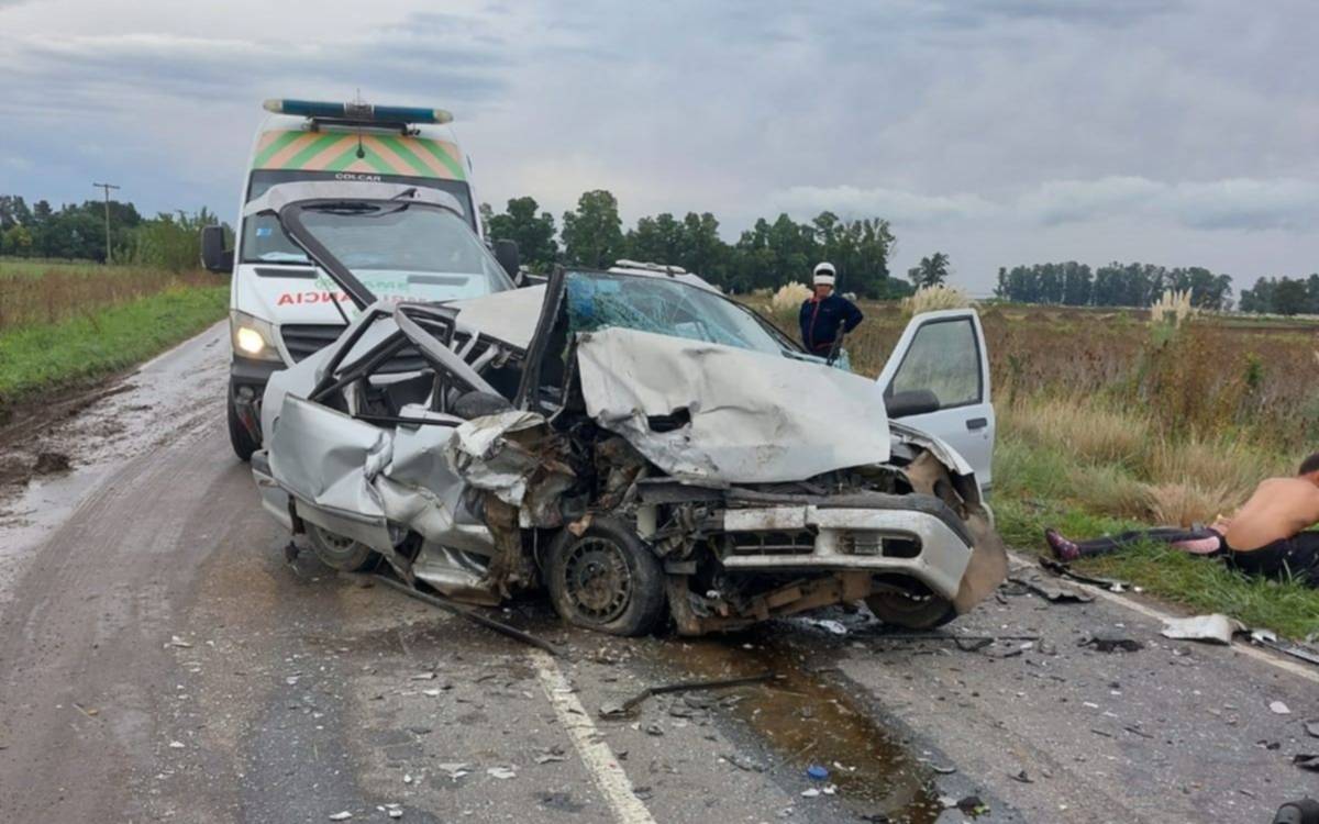 Otra muerte en una ruta de la Región tras un choque frontal