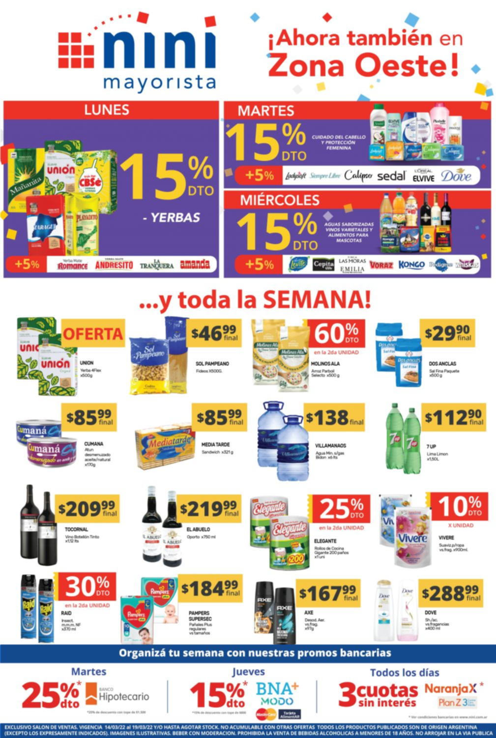 Elegí comprar al mejor precio mayorista y con descuento de hasta 15%