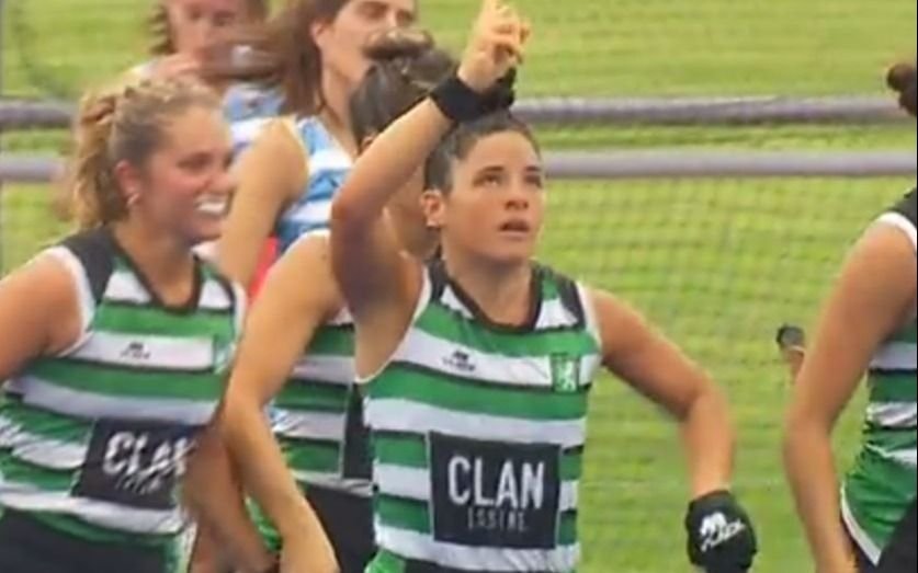 Goleada de Santa Bárbara que quedó como único líder del Metropolitano femenino de hockey