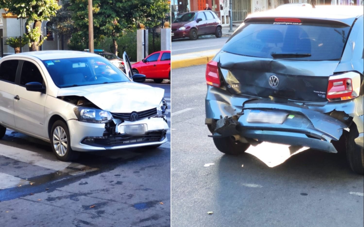 Impactante choque entre dos autos en 7 y 35 mantuvo el tránsito cortado