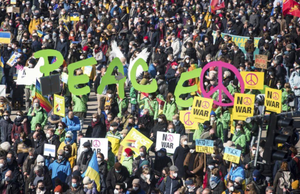 Protestas contra la guerra y dura represión en Rusia