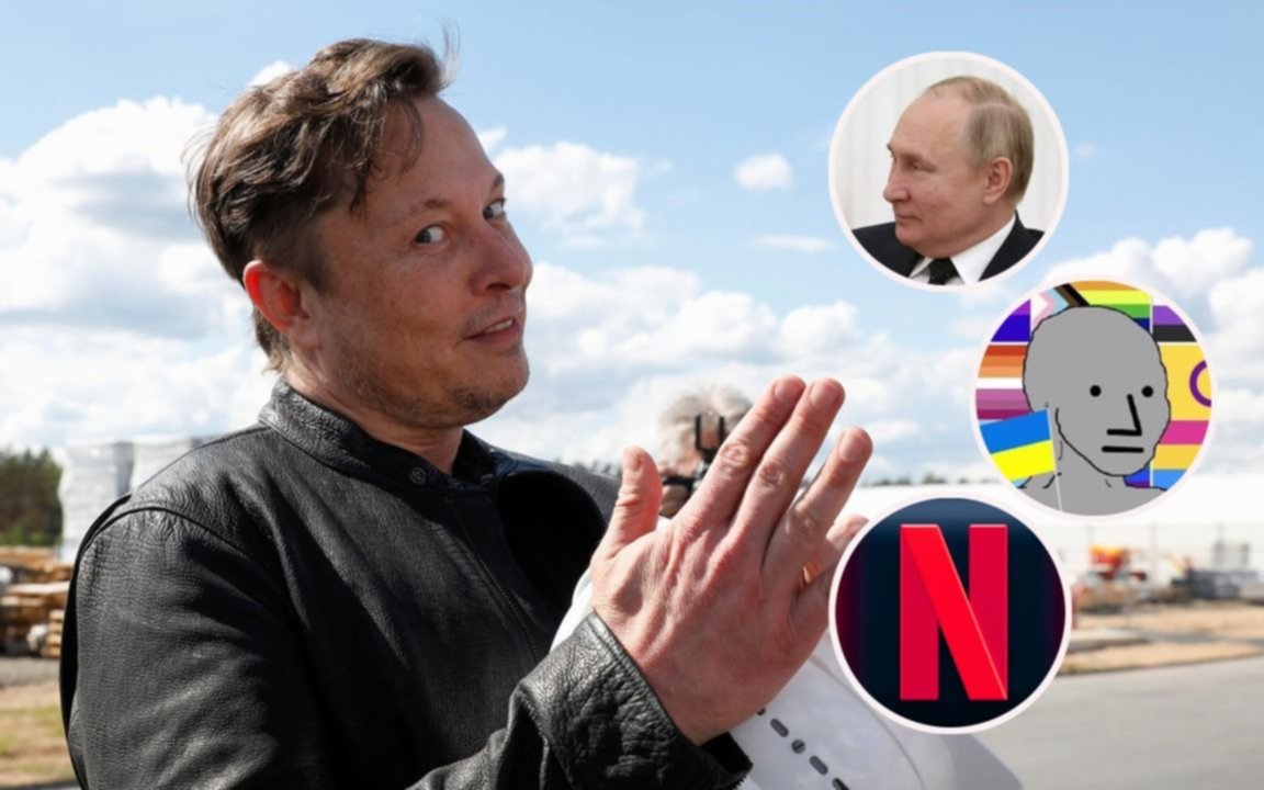 Elon Musk recargado: se burló del colectivo LGBTIQ+, de Netflix y desafió a un duelo a Putin