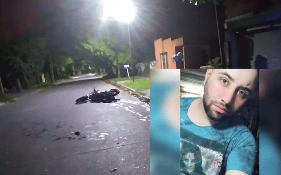 Conmoción por la muerte de un joven que cayó de su moto en La Plata