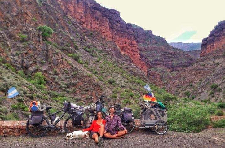 La platense que recorre el país en bici ya piensa en cruzar la frontera