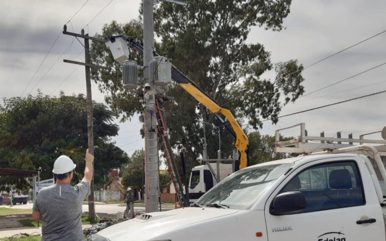 Obras de mejora en las redes eléctricas de Berisso