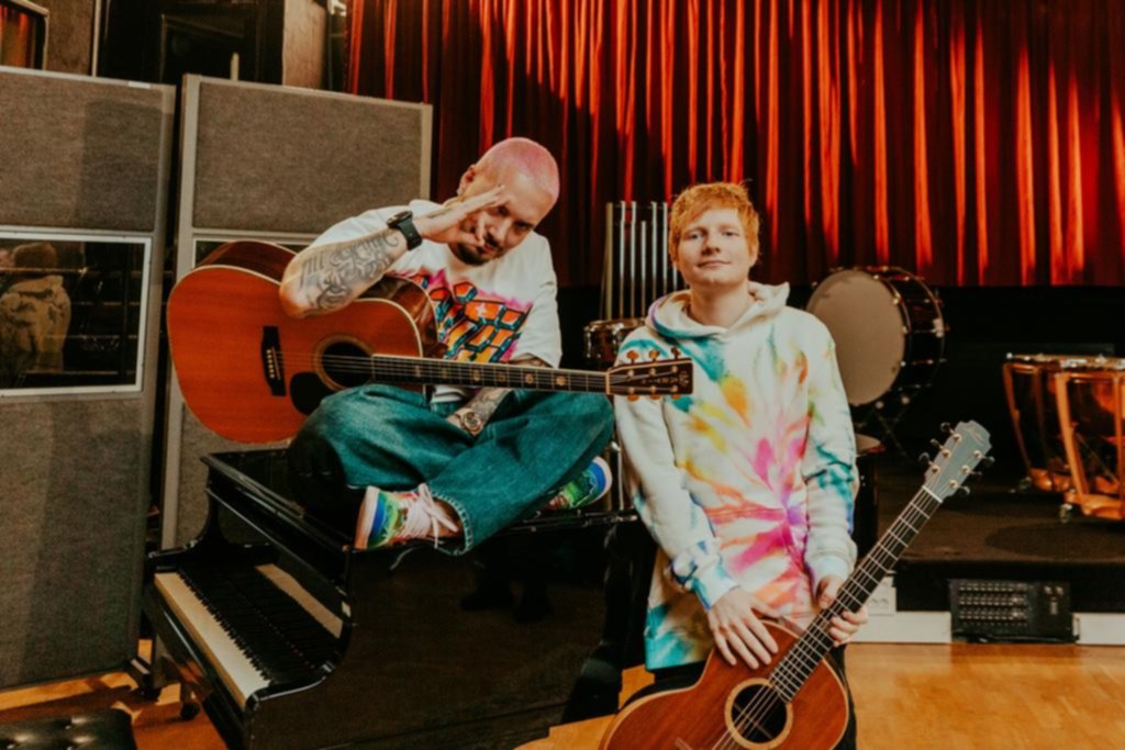 Pareja, ¿despareja?: Ed Sheeran y J Balvin juntos son dinamita