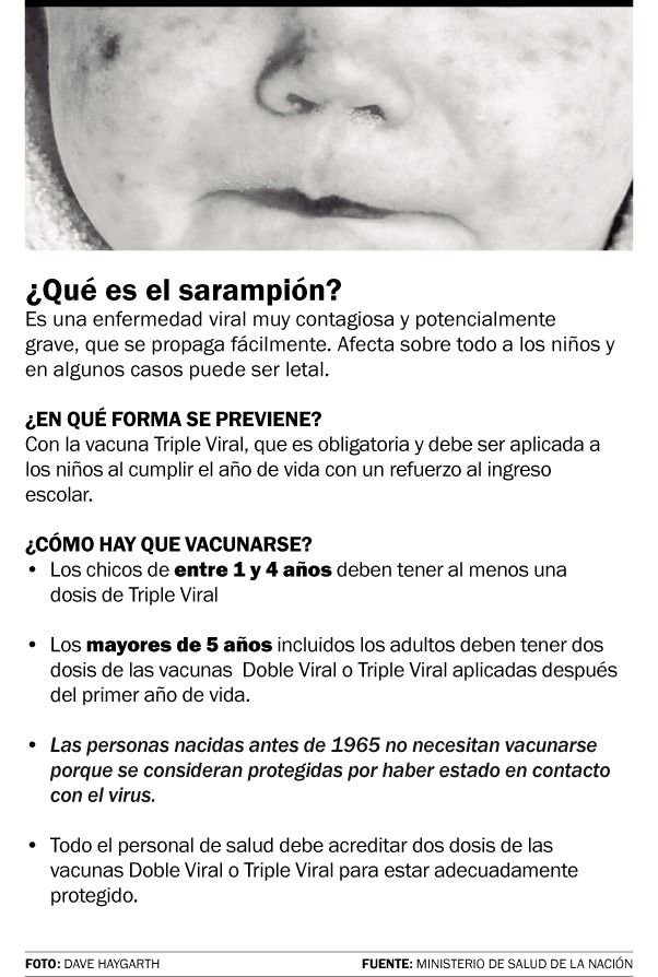 Sarampión en el país: advierten por un posible caso