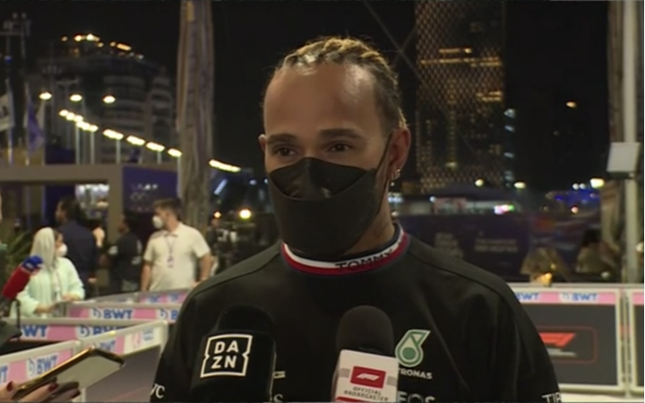 Hamilton la pasó mal con el auto y el misil: "Quiero irme a casa"