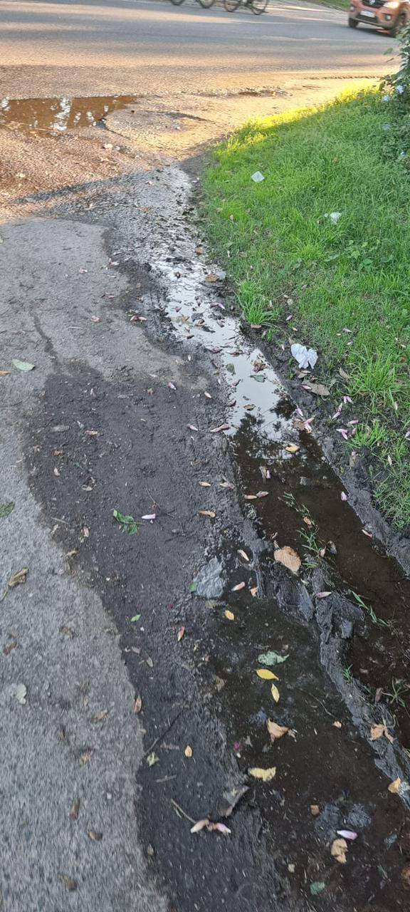 Reclamo en Gonnet por una pérdida de agua