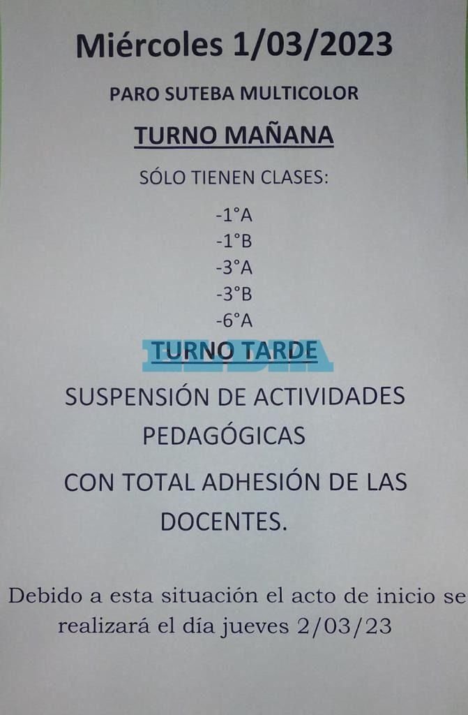 El paro docente tiene bajo acatamiento en La Plata, aunque repercute en algunas escuelas