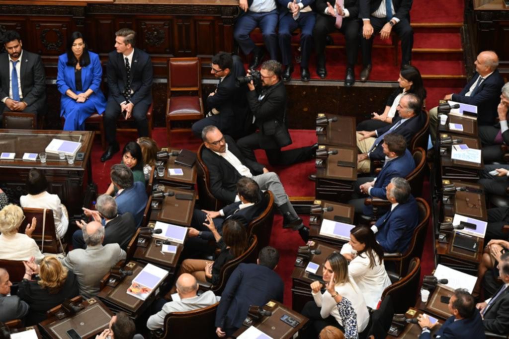 Gritos, insultos y dura reacción opositora al discurso de Alberto F.