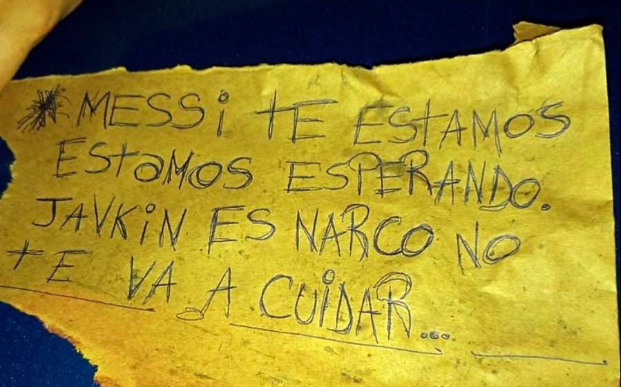 Qué dice la nota mafiosa contra Messi y Javkin, intendente de Rosario