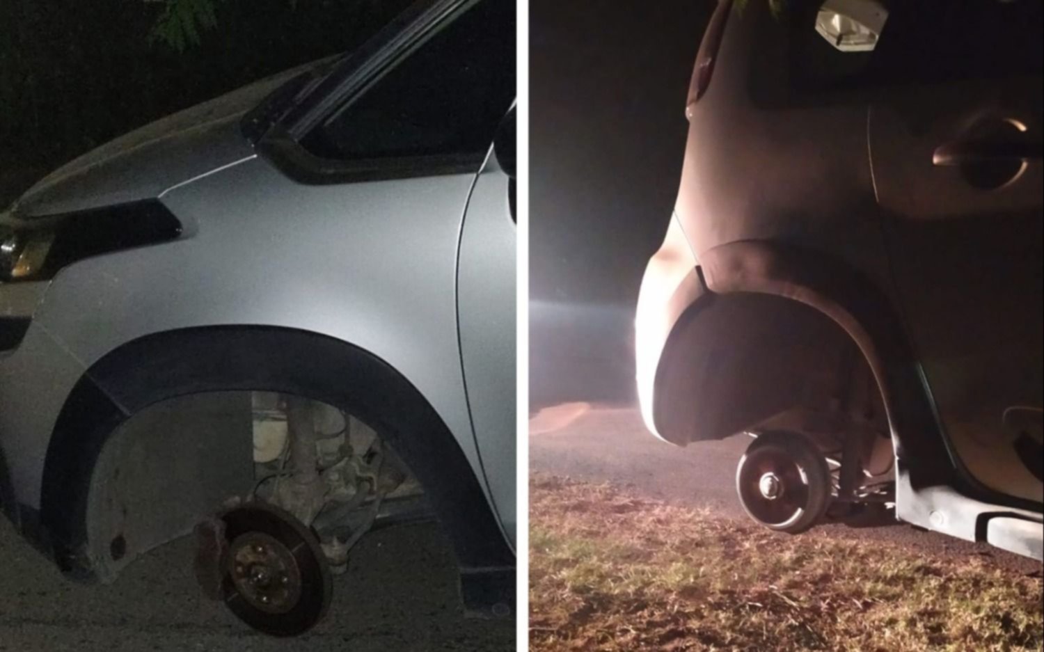Los robarruedas no se toman descanso y atacan en una calle oscura de Gonnet