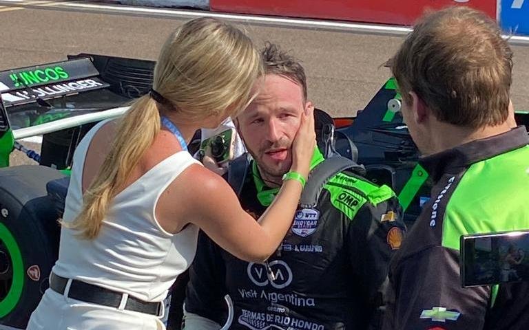 Canapino tuvo un debut soñado en IndyCar