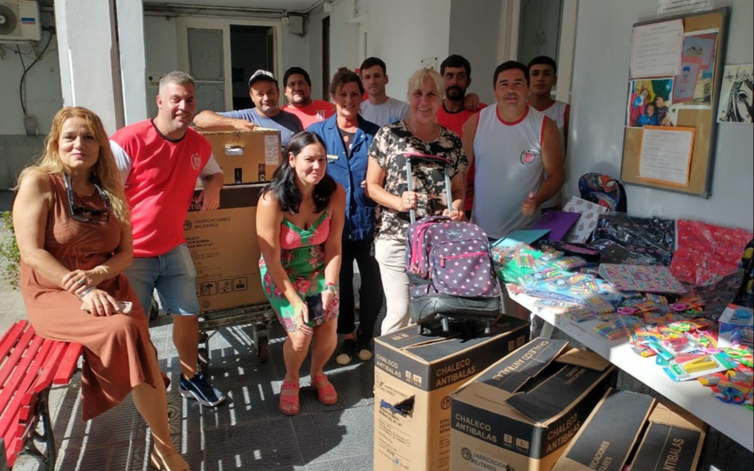 Donaciones para un club de fútbol infantil