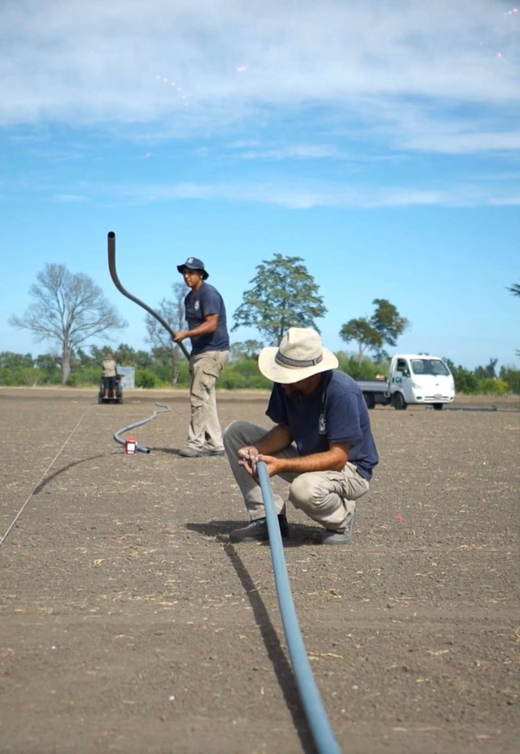 Avanzan las obras de las canchas en Estancia Chica