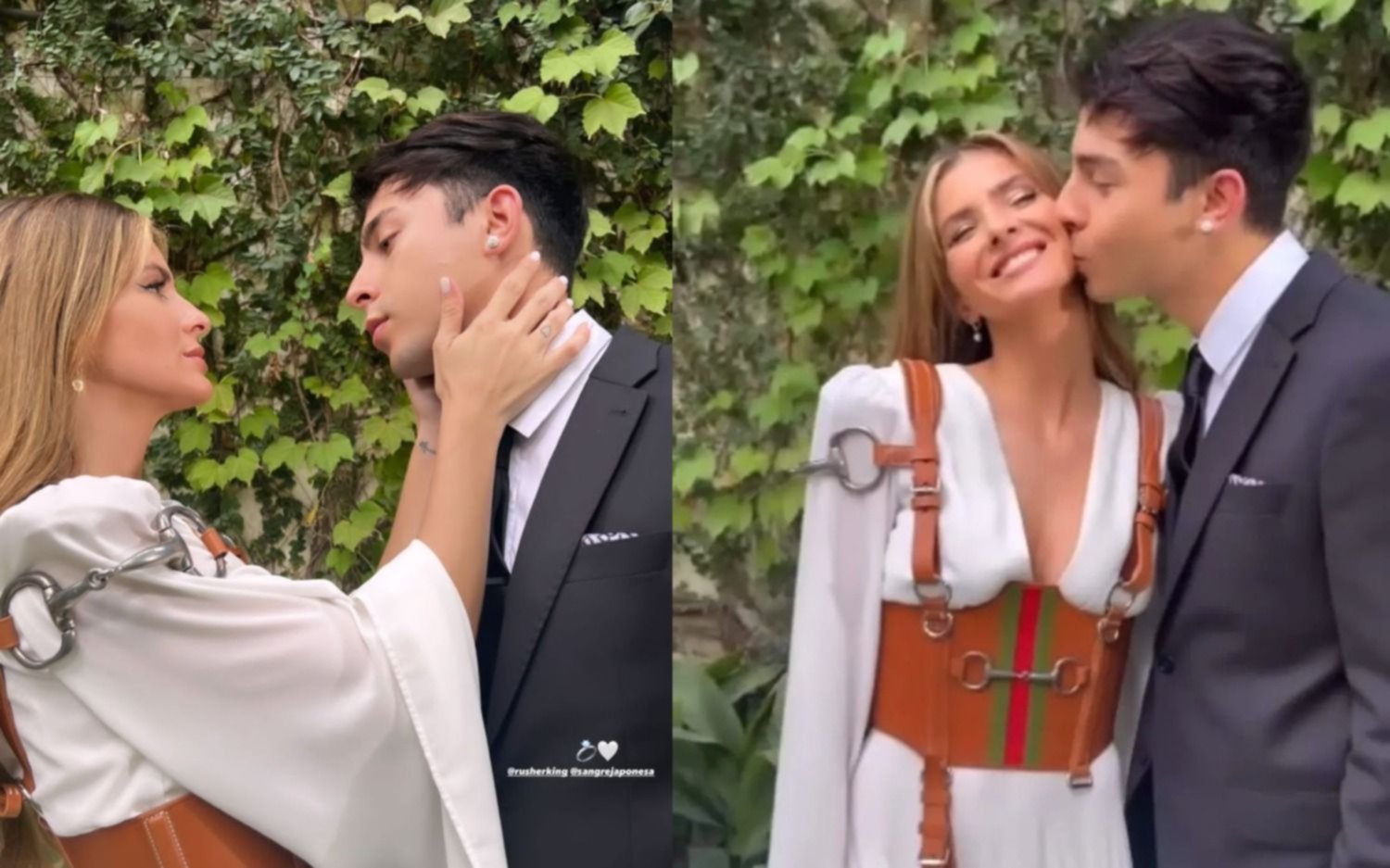 ¿En secreto?: se filtran imágenes que confirmarían el casamiento de la China Suárez y Rusherking