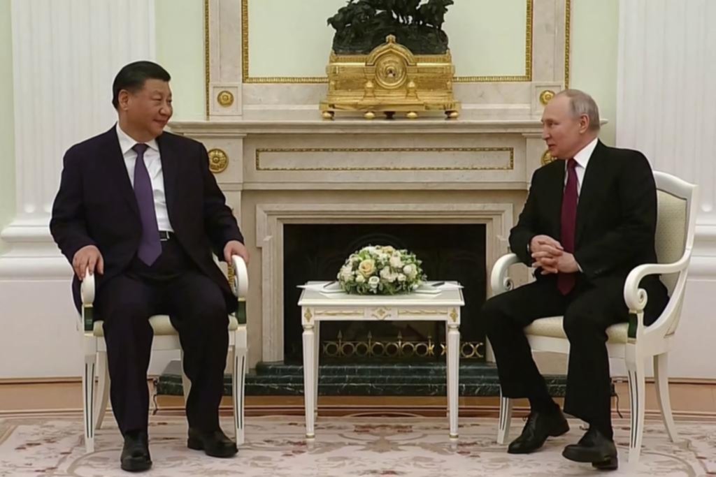 Plan chino de paz: larga reunión entre Putin y Xi
