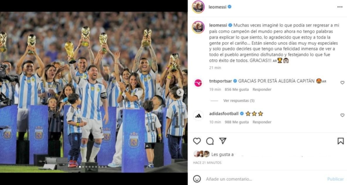 La Scaloneta siguió de fiesta en las redes: los posteos de Messi y los campeones del mundo