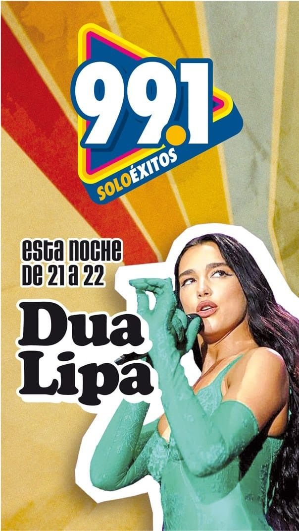 Dua Lipa será protagonista esta noche del especial de Éxito FM 99.1