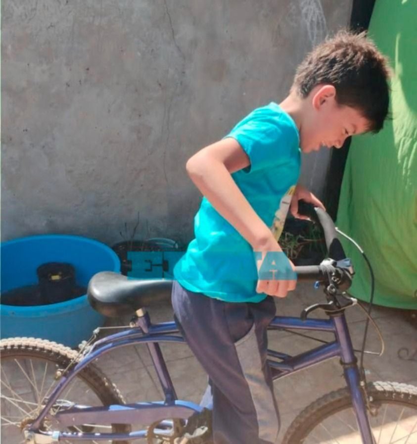 Tristeza en La Plata: le robaron la bicicleta a un nene con autismo