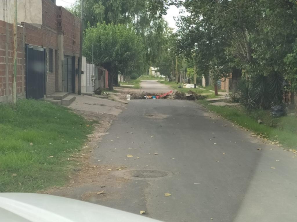 Un basural sigue cortando la calle en Villa Elvira