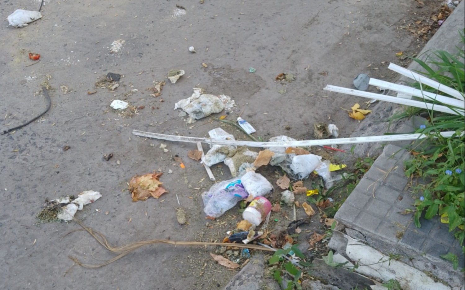 En La Loma reclaman por limpieza en la vía pública