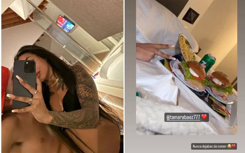 Sexo, jacuzzi y comida: Tamara Báez publicó fotos hot desde un hotel con su nueva pareja