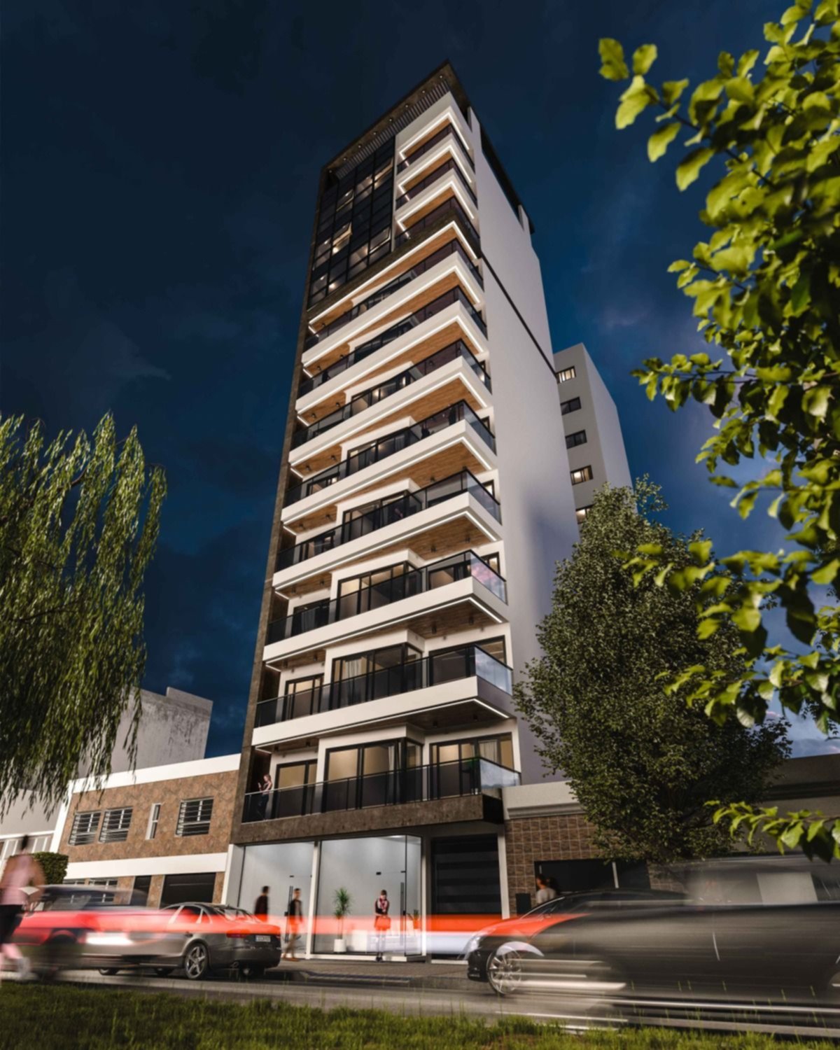 En la Torre Meydan de Estudio Yacoub el avance continúa: instalaciones y proyección de revoques