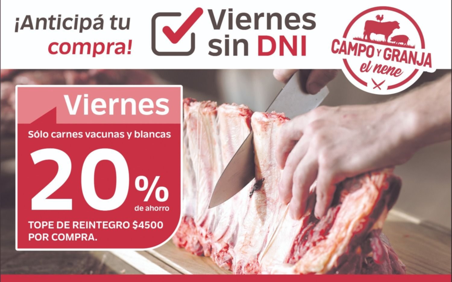 "Viernes sin DNI": la súper oferta de EL NENE para comprar carnes con 20% de descuento