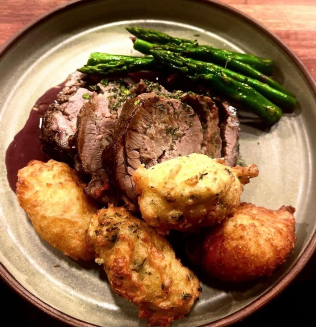 Tapa de asado rellena