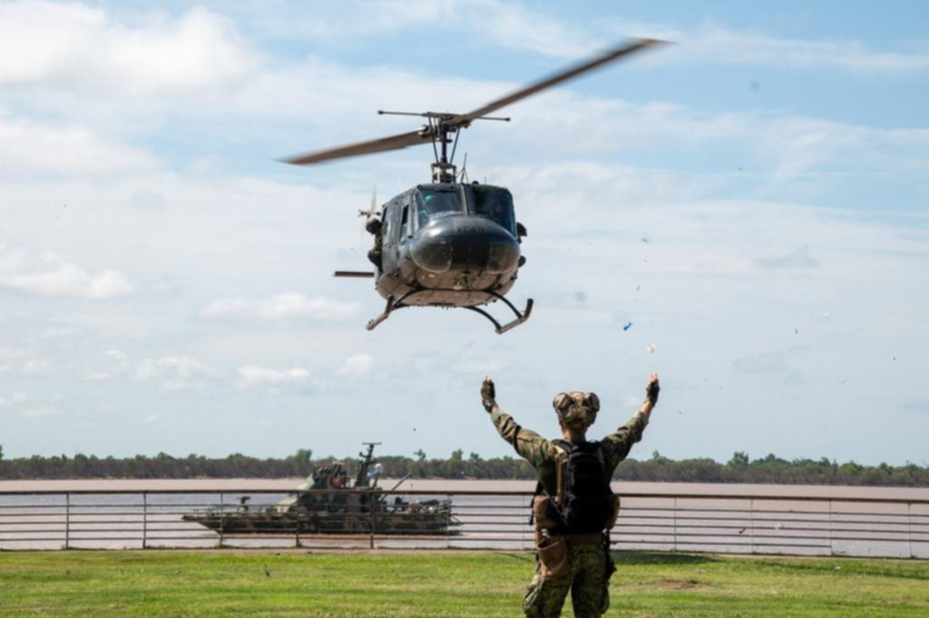Las Fuerzas Armadas ya despliegan su apoyo logístico en Rosario