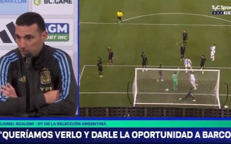 VIDEO.- El balance de Scaloni tras la goleada a El Salvador: qué dijo sobre el debut del Colo Barco