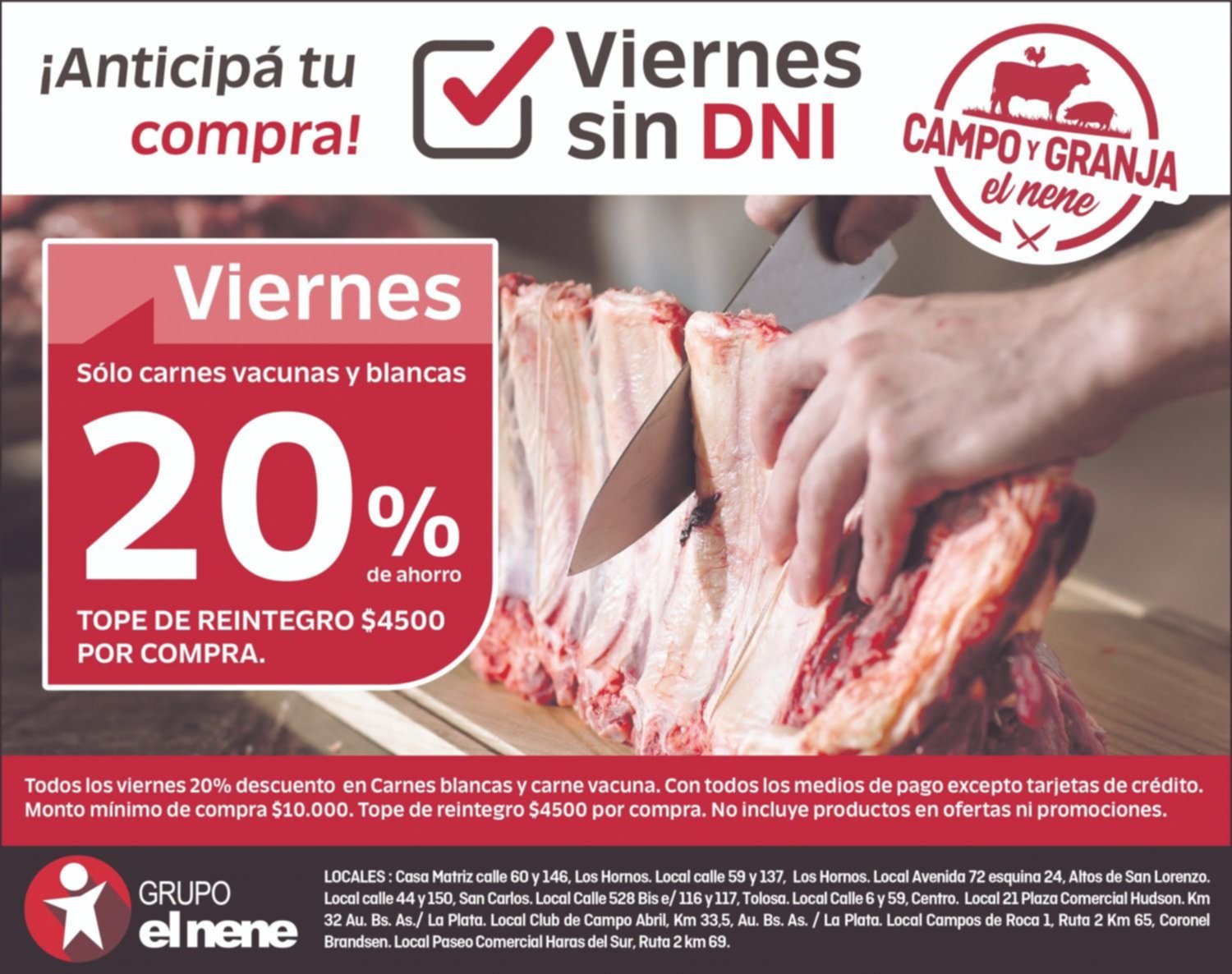 "Viernes sin DNI": sigue la súper oferta de EL NENE para comprar carnes con 20% de descuento