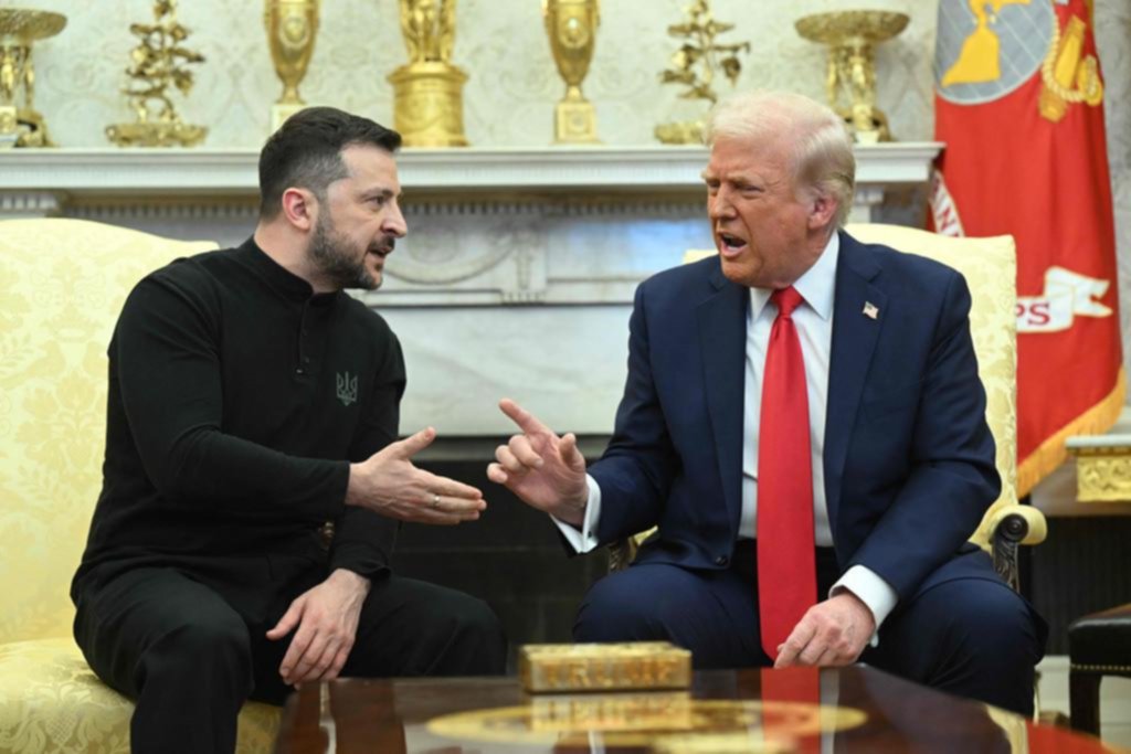 Trump, desencajado: arremetió con todo contra Zelenski