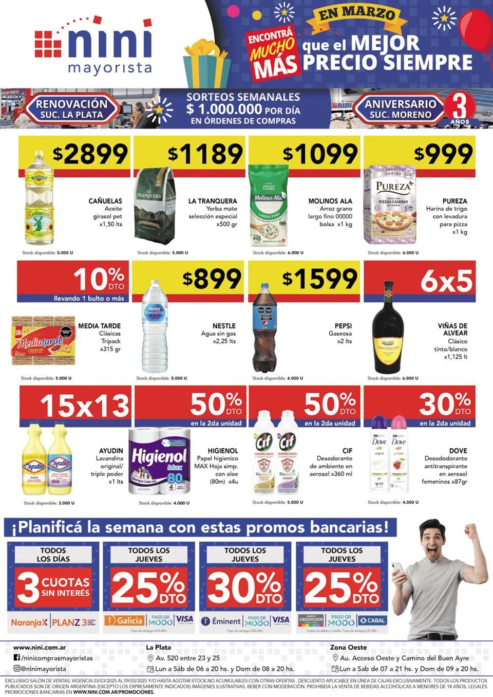 En NINI, ¡empezá la semana con estas ofertas!