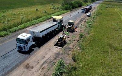 Progresan las obras en la ruta 30 entre Riestra y Roque Pérez y se advierten trabajos en la ruta 51