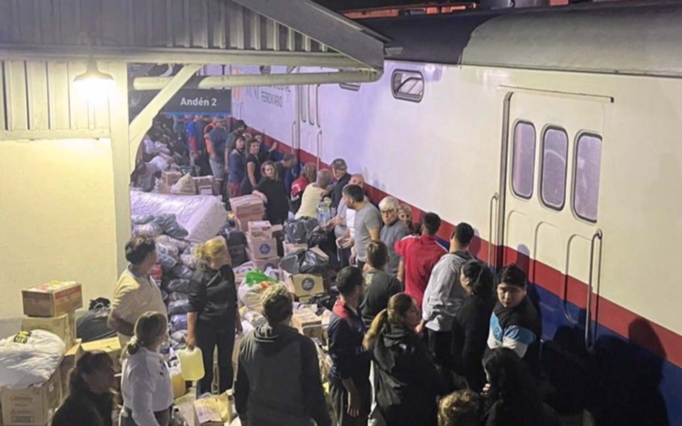 Tren Solidario: Cañuelas colaboró con más de 200 toneladas de donaciones para Bahía Blanca