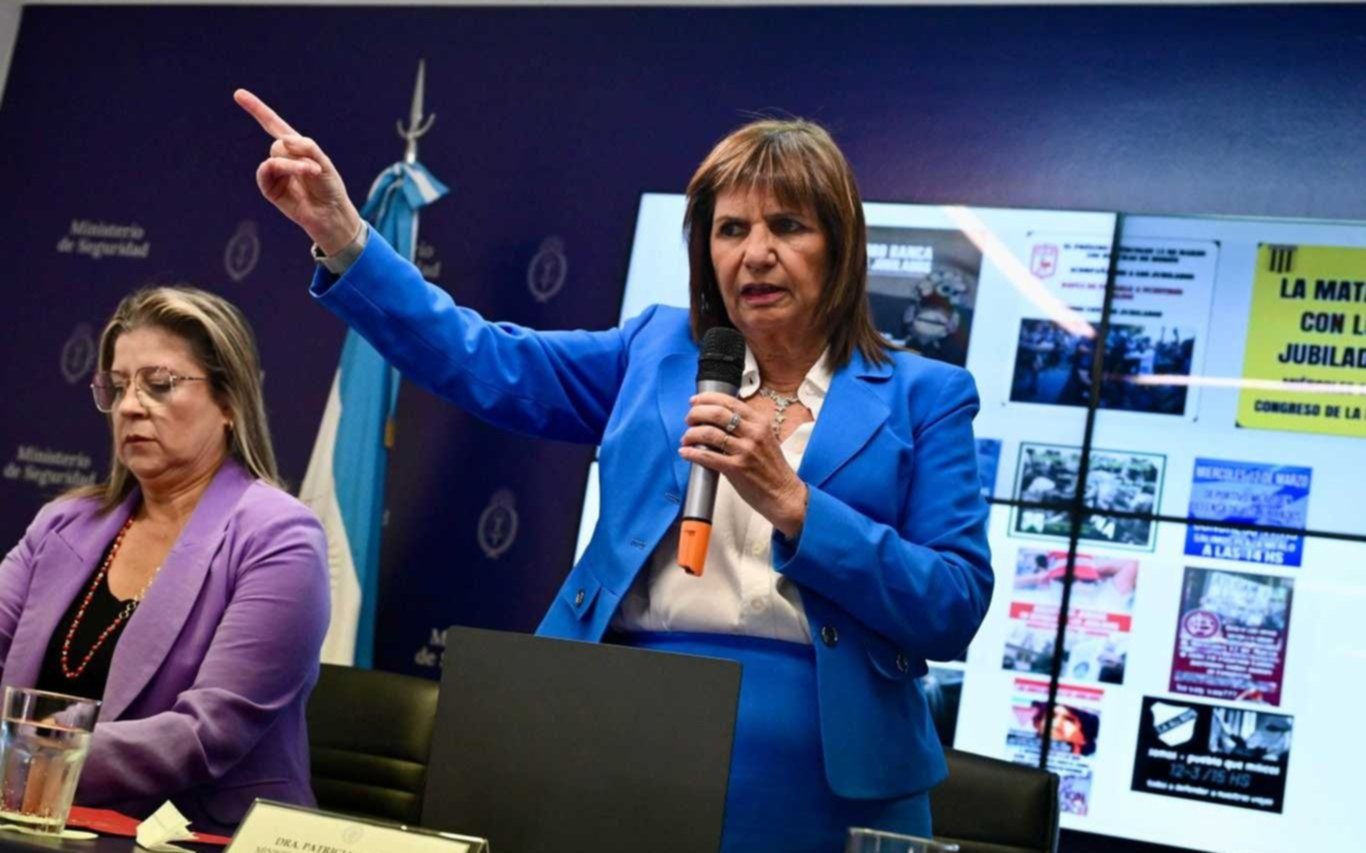 Incidentes en el Congreso: Bullrich vinculó barras con dos intendentes peronistas y apuntó a un “protegido” de Barrionuevo