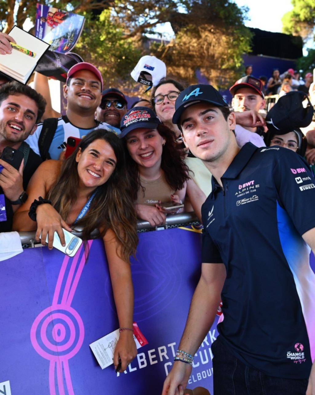 Colapinto es furor en la previa del Gran Premio de Australia